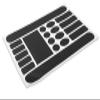 AOLUOER Mountain Bike Protective Sticker Set, Transparent Waterproof Carbon Film, Scratch-Resistant Frame Protection, Carbon Black view 1