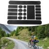 AOLUOER Mountain Bike Protective Sticker Set, Transparent Waterproof Carbon Film, Scratch-Resistant Frame Protection, Carbon Black view 2