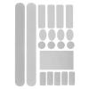 AOLUOER Mountain Bike Protective Sticker Set, Transparent Waterproof Carbon Film, Scratch-Resistant Frame Protection, Carbon Black view 3