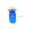 4-Piece Blue Round Silicone Drain Cores for Wastewater Pipes view 2