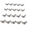 OUNONA 40-Piece M8 Stainless Steel Wing Nut Set view 1