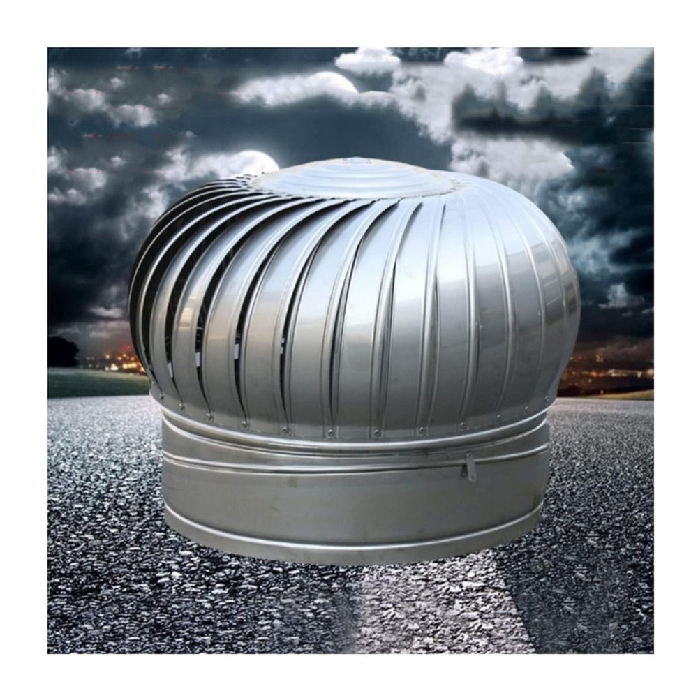 Rotating Stainless Steel Chimney Cap, Downdraft Protection, 300 mm