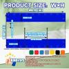 JHIAADEY Transparent PVC Zipper Tarp for Outdoor Use view 2