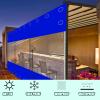 JHIAADEY Transparent PVC Zipper Tarp for Outdoor Use view 3