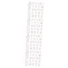 HOODANCOS 104-Piece Glitter Alphabet Patches, Self-Adhesive and Washable view 1