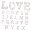 HOODANCOS 104-Piece Glitter Alphabet Patches, Self-Adhesive and Washable view 3