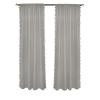 High-Quality Gray Blackout Curtains, 86.4 x 114.3 cm, with Tiebacks view 1
