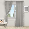 High-Quality Gray Blackout Curtains, 86.4 x 114.3 cm, with Tiebacks view 2