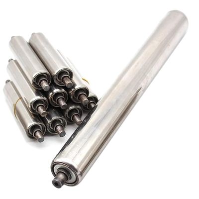 AVLLSO 2 in Stainless Steel Conveyor Roller for Gravity Conveyors, 18 in/457 mm, 10-Pack