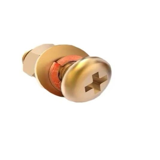 MXYDDP Copper Round-Head Phillips Machine Screws, M8 x 30 mm, 4-Pack