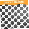 KITANDOVE 1-Sheet Self-Adhesive Billiard Table Spot Stickers, Transparent, Durable view 3