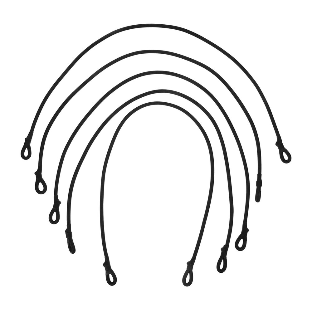 TOYANDONA 5-Piece Elastic Rubber Cords for Trampolines and Tarps, 6 mm x 70 cm, Durable and Flexible
