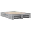 Furniture Select Bed Frame without Mattress, Sonoma Gray, 135 x 190 cm, Double, Engineered Wood view 3