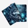Desk Mat, Leather Mouse Pad with Non-Slip Suede, Multifunctional Office Desk Pad, 800 x 300 x 3 mm, Landscape Wolf M 7 view 4