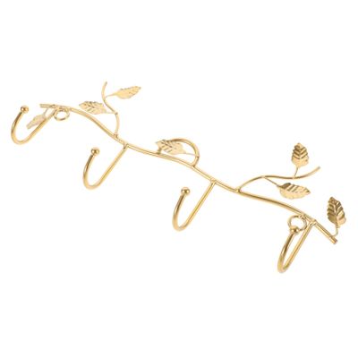 UKCOCO Small Gold Iron Nordic Wall Hook for Clothes and Keys