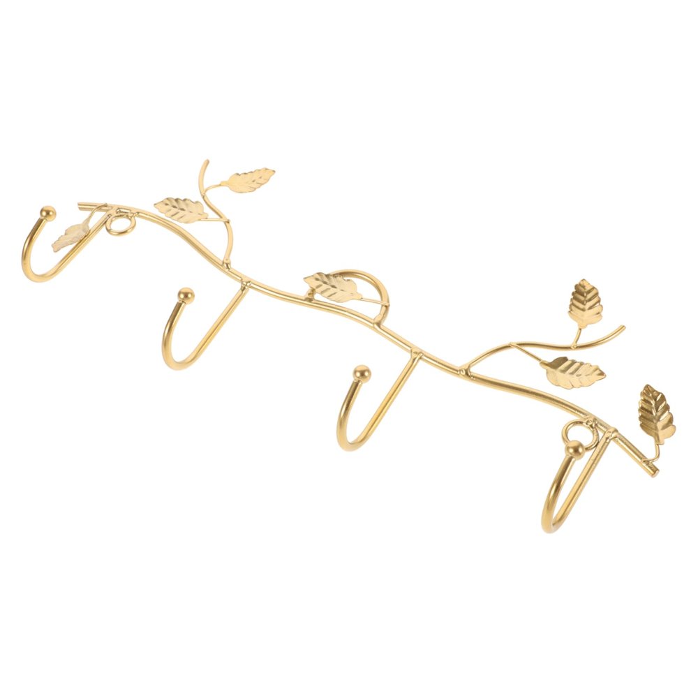 UKCOCO Small Gold Iron Nordic Wall Hook for Clothes and Keys