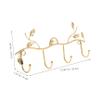 UKCOCO Small Gold Iron Nordic Wall Hook for Clothes and Keys view 2