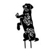 KITANDOVE Weather-Resistant Dog Garden Stake with Butterfly Design view 1