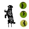 KITANDOVE Weather-Resistant Dog Garden Stake with Butterfly Design view 3