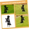 KITANDOVE Weather-Resistant Dog Garden Stake with Butterfly Design view 4