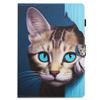 DayQiQiPu Case for Apple iPad 9th/8th/7th Gen 10.2", Blue-Eyed Cat Pattern, Blue view 1