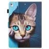 DayQiQiPu Case for Apple iPad 9th/8th/7th Gen 10.2", Blue-Eyed Cat Pattern, Blue view 2
