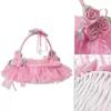 SKINPA Wedding Flower Girl Basket with Handle, Pink view 2
