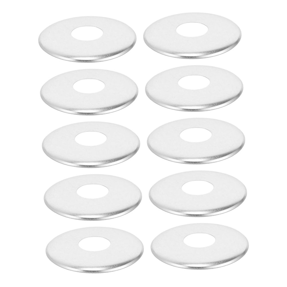 10-Piece Round Stainless Steel Flange Pipe Covers for Sprinkler Heads