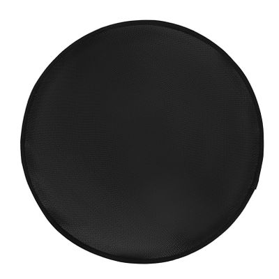Round Black Silicone Grill Protection Mat, Heat-Resistant and Non-Slip