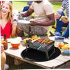 Round Black Silicone Grill Protection Mat, Heat-Resistant and Non-Slip view 4
