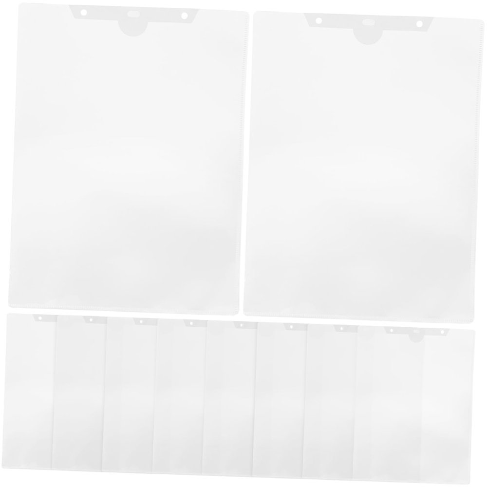 10 A4 PP Document Sleeves, Three-Sided Sealed