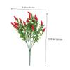 Artificial Vegetable Branch, Red Chili, 5 Pieces, PVC Foam, Realistic view 2