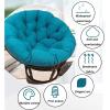 Suixtil Round Swing Chair Cushion, Blue, 60 x 60 cm view 4