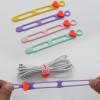 Heart-Shaped Reusable Silicone Cable Ties view 3