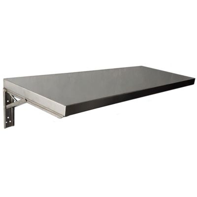 Floating Wall-Mounted Desk with Metal Brackets, Folding Workbench, 50 x 30 cm