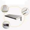Floating Wall-Mounted Desk with Metal Brackets, Folding Workbench, 50 x 30 cm view 4