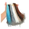 Leather Necklace Cords, 1,050 Pieces, 1.5/2 mm Diameter, with Clasps view 2