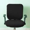 Pleayietoopiatiey Stretch Office Chair Seat Covers, Black, Waterproof view 3