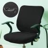 Pleayietoopiatiey Stretch Office Chair Seat Covers, Black, Waterproof view 4