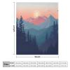 Romantic Flannel Throw Blanket with Mountain Sunrise, 40 x 50 in view 2