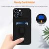 GoodcAcy Silicone Phone Case with Camera Cover and Lanyard for Realme 11 4G, Black view 2