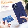 GoodcAcy Silicone Phone Case with Sliding Camera Cover and Strap for Samsung Galaxy A05, Blue view 3