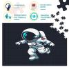 Astronaut Puzzle for Adults, 1,000 Pieces, 29.5 x 19.7 in view 3