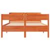 LXYZWRW Furniture Select Bed Frame Without Mattress, Wax Brown, 120 x 190 cm, Small Double Bed, Solid Pine view 4