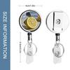 Metal Retractable ID Badge Reel with Sliced Lemon Design view 2
