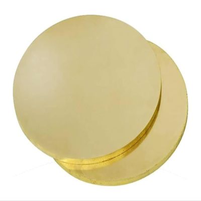 Round H62 Brass Sheet Discs, 0.8 mm, 1 mm, 1.5 mm, 2 mm Thick, 2 × 20 mm