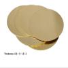 Round H62 Brass Sheet Discs, 0.8 mm, 1 mm, 1.5 mm, 2 mm Thick, 2 × 20 mm view 2