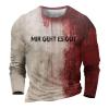 Problem Solved Halloween Men's Bloody Horror Graphic T-Shirt view 4