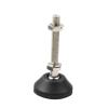 Aluminum Profile Hoof Joint Support with Foot Cup and Machine Screw, Fixed Nylon Foot Cup, D50 x M8 x 50 mm, M8 x 100 mm, M10 x 60 mm, M12 x 60 mm, M16 x 100 mm (M8 x 30) view 1