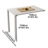Wall-Mounted Table, Wall Desks for Small Spaces, Concealed Desk, Wall-Mounted Wooden Table, Wall-Mounted Dining Table, Wall-Mounted Folding Kitchen Table view 2
